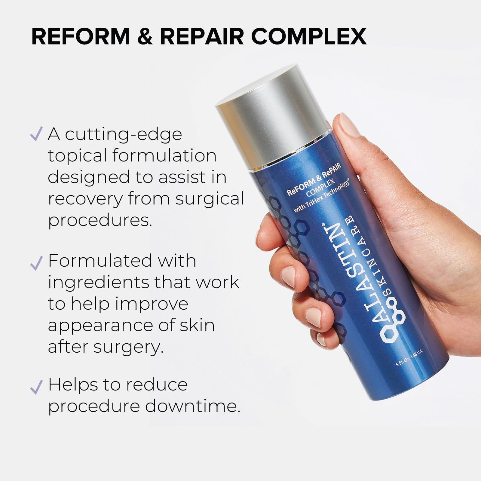 ALASTIN Skincare ReFORM & RePAIR Body Recovery Treatment (5 oz) | Post-Procedure Moisturizer for Hydration & Gentle Support