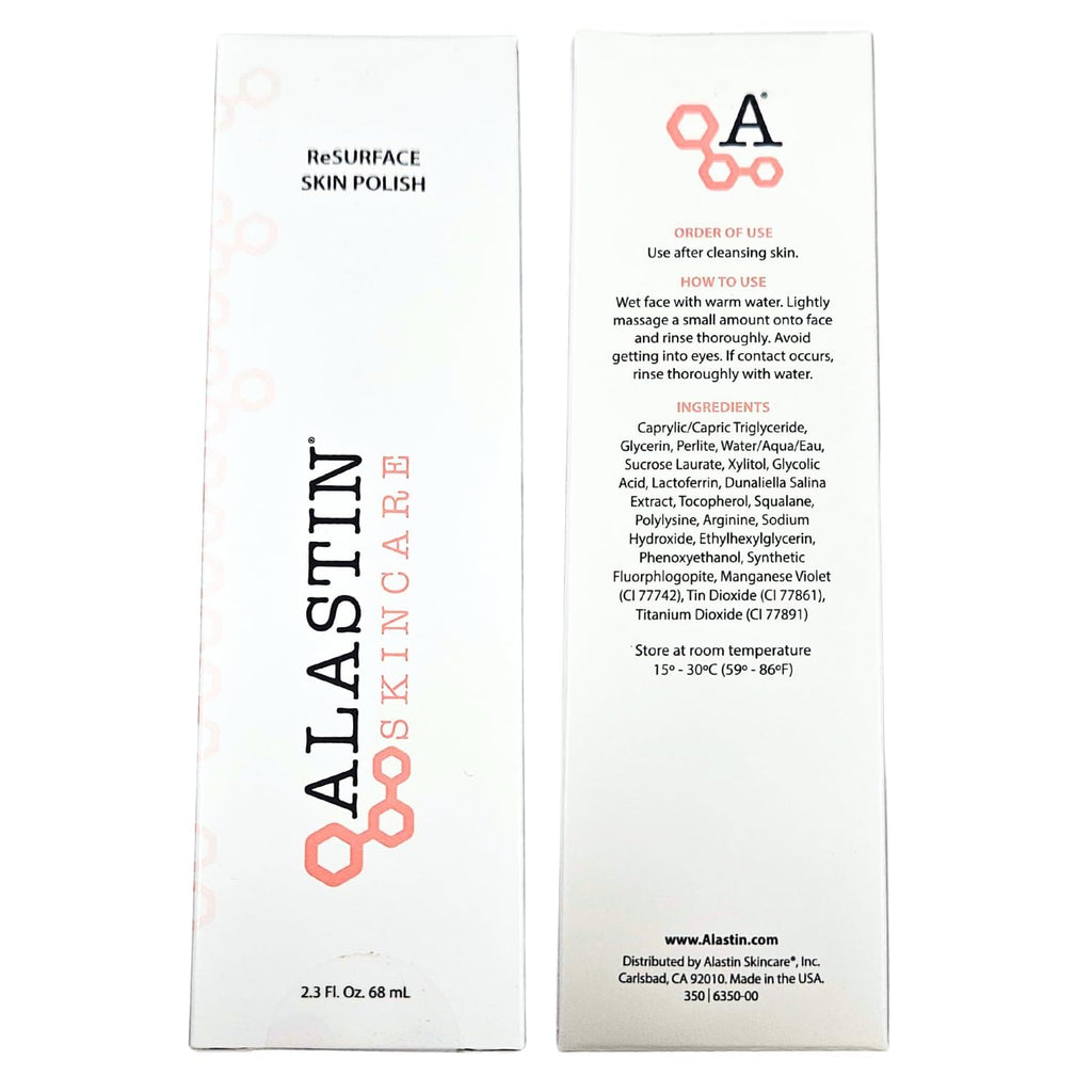 ALASTIN Skincare ReSURFACE Exfoliating Skin Polish (2.3 oz) – Glycolic Acid + Volcanic Minerals Scrub
