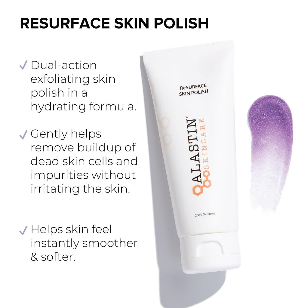 ALASTIN Skincare ReSURFACE Exfoliating Skin Polish (2.3 oz) – Glycolic Acid + Volcanic Minerals Scrub