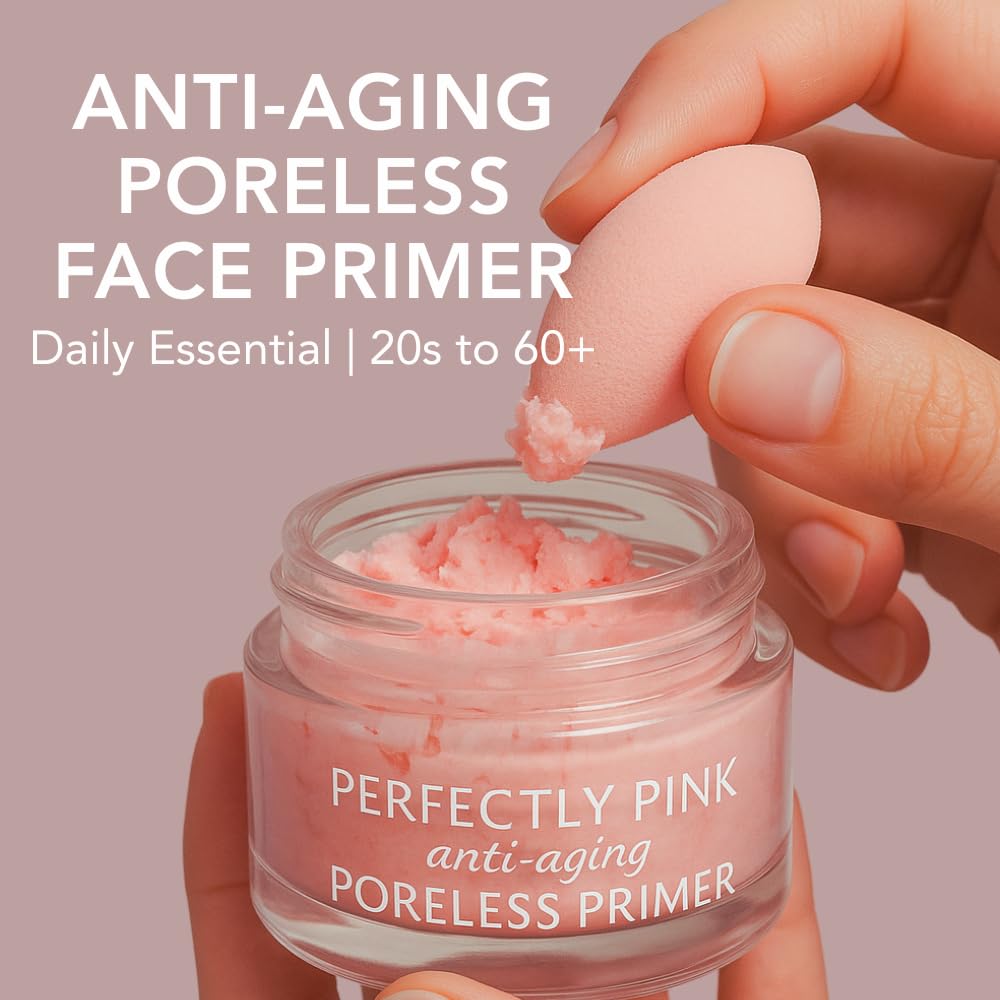 Alayne Curtiss Bridal Beauty Perfectly Pink Poreless Primer – Pore-Minimizing & Mattifying Makeup Primer