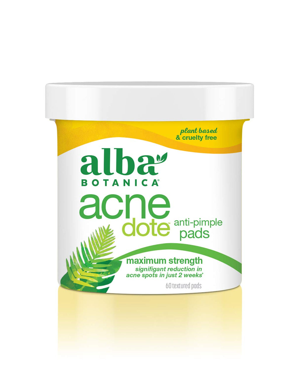 Alba Botanica AcneDote Anti-Pimple Pads – 60 Count, 2% Salicylic Acid, Witch Hazel & Thyme