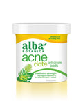 Alba Botanica AcneDote Anti-Pimple Pads – 60 Count, 2% Salicylic Acid, Witch Hazel & Thyme