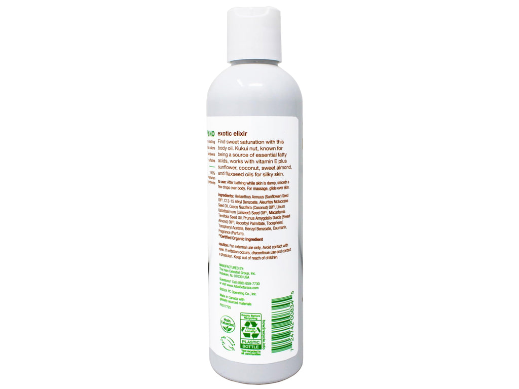 Alba Botanica Hawaiian Kukui Nut Body Oil – 2 Pack (8.5 oz each) – Cruelty-Free