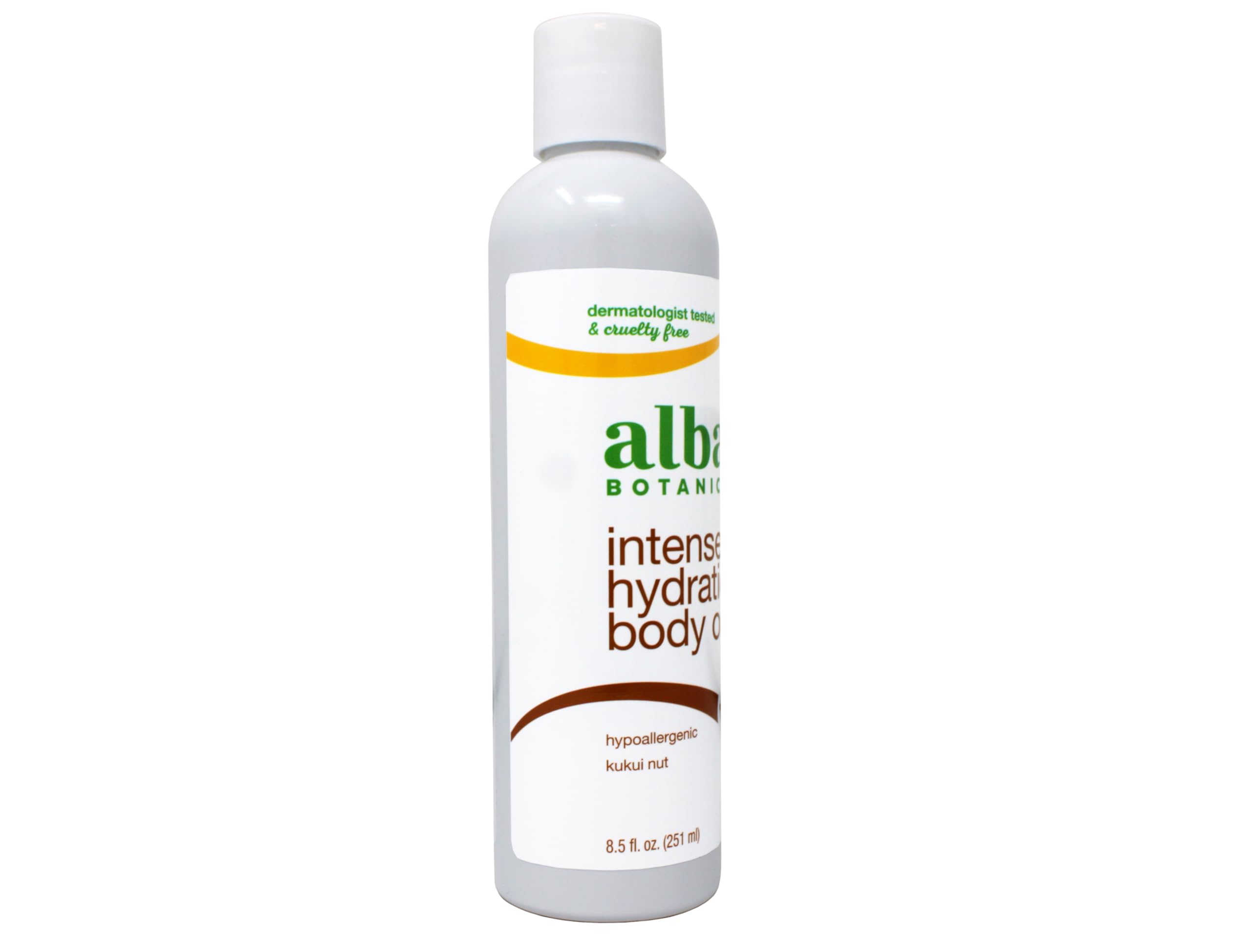 Alba Botanica Hawaiian Kukui Nut Body Oil – 2 Pack (8.5 oz each) – Cruelty-Free
