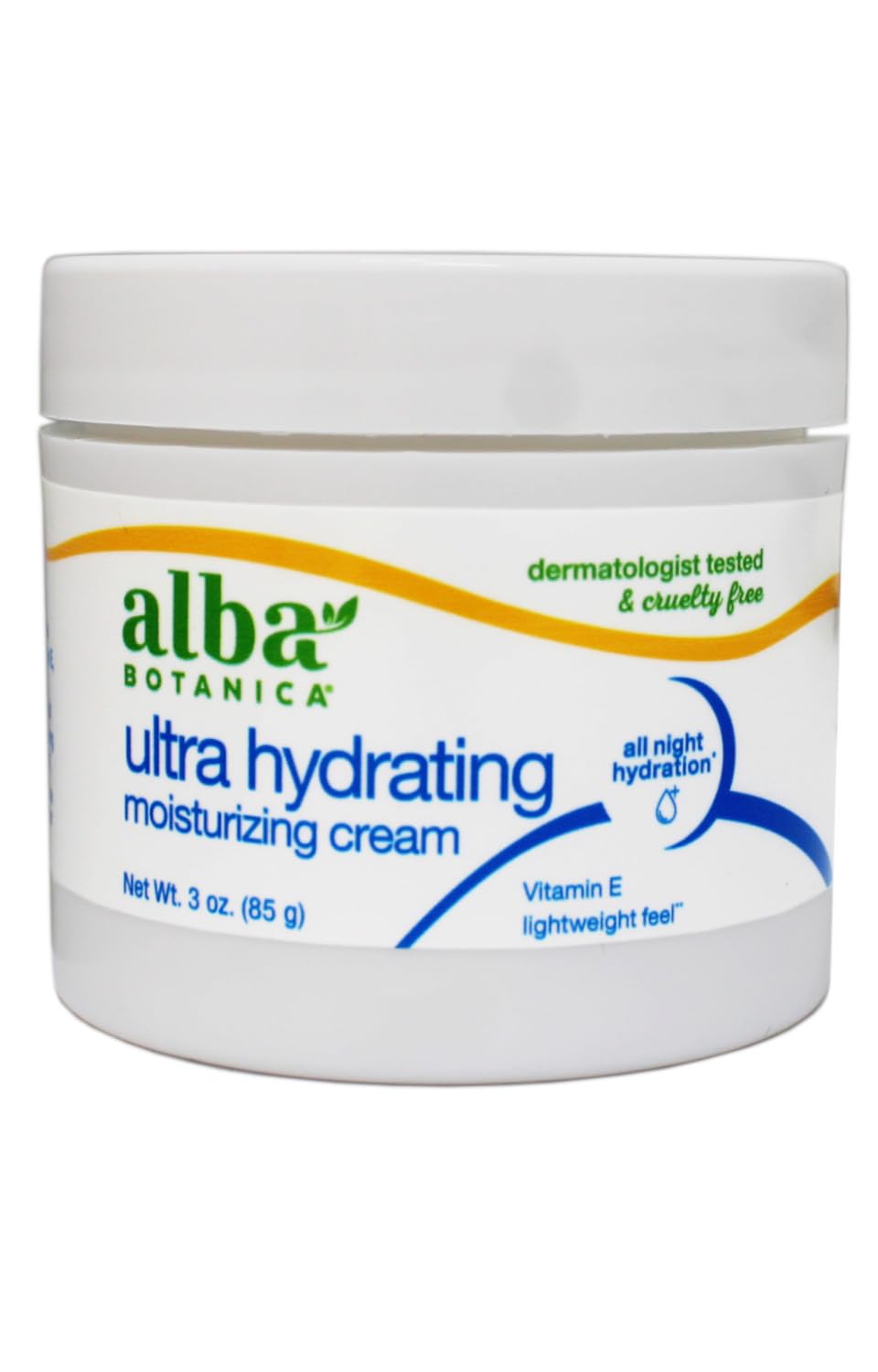 Alba Botanica Hawaiian Moisture Cream — Soothing Jasmine & Vitamin E, Fragrance-Free, Pack of 6