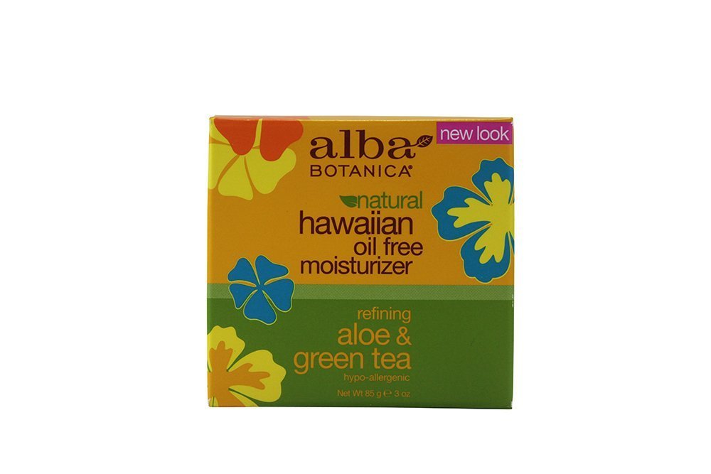 Alba Botanica Hawaiian Oil-Free Moisturizer with Aloe & Green Tea – 3 oz