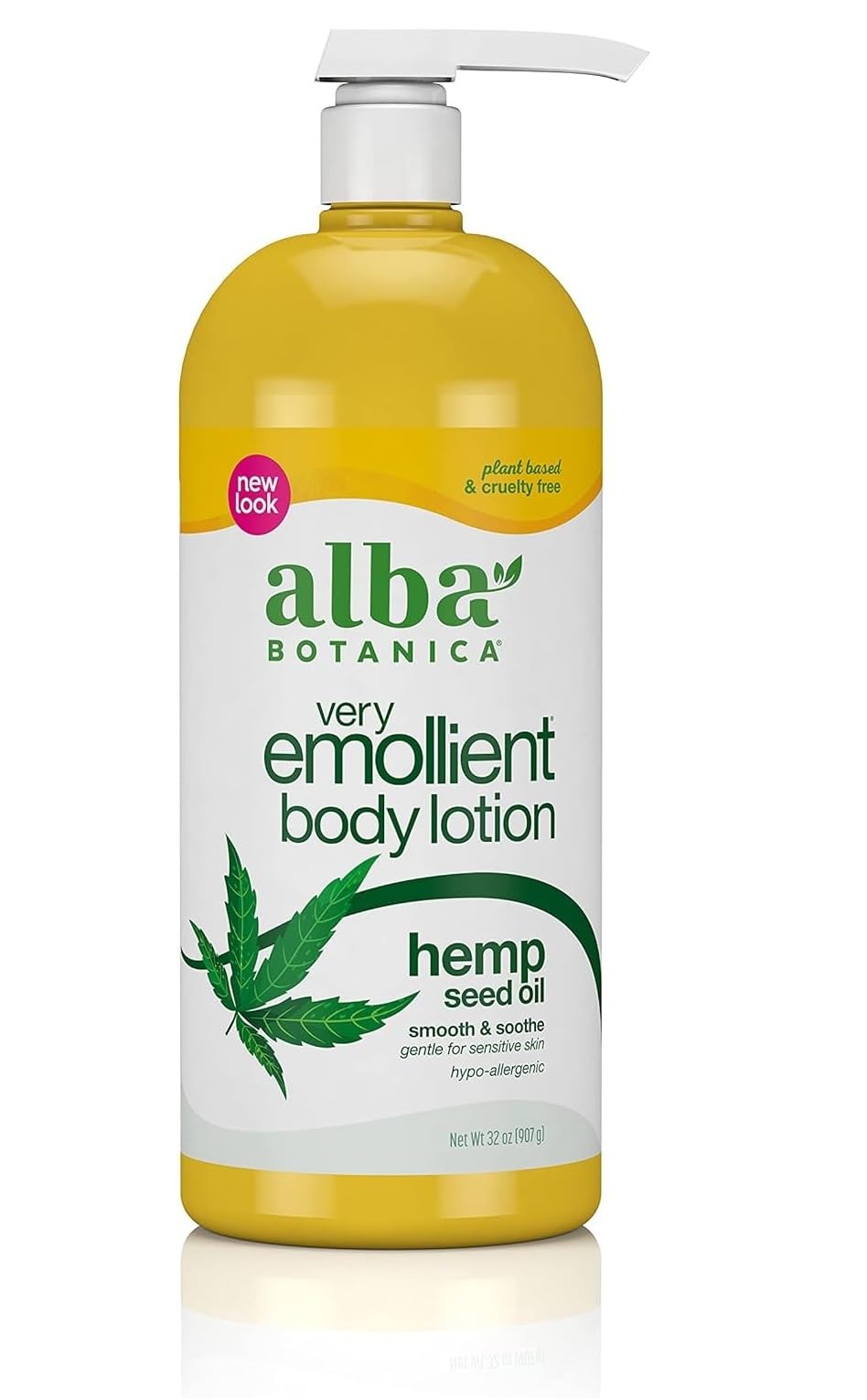 Alba Botanica Hempquility Hand & Body Lotion with Cannabis Sativa Seed Oil, 32 oz