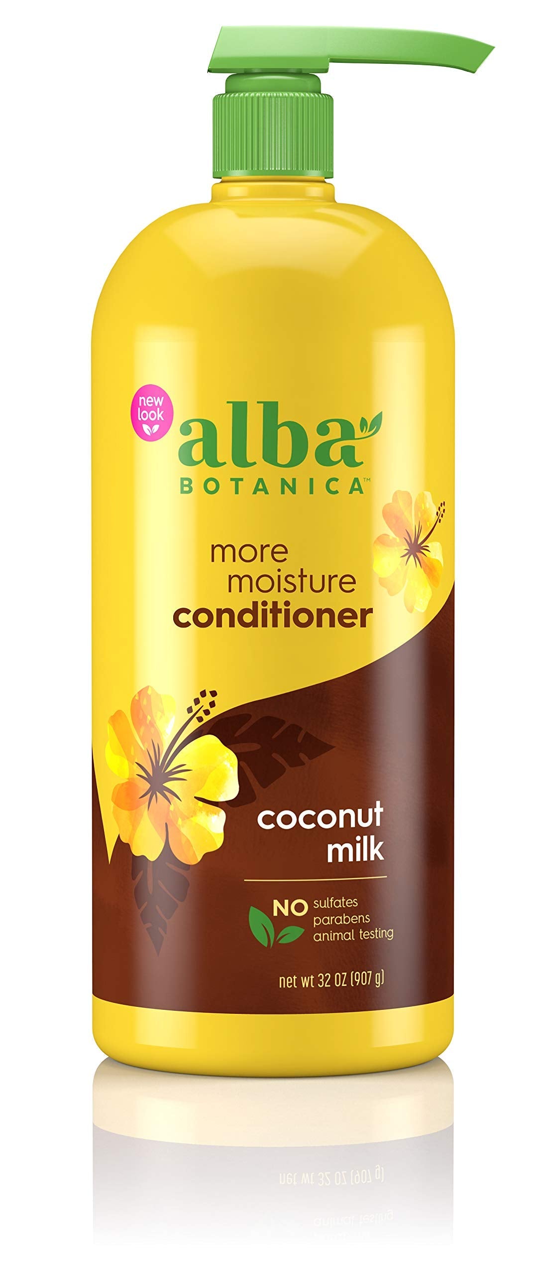 Alba Botanica More Moisture Conditioner with Coconut Milk – Deep Hydration 32 oz