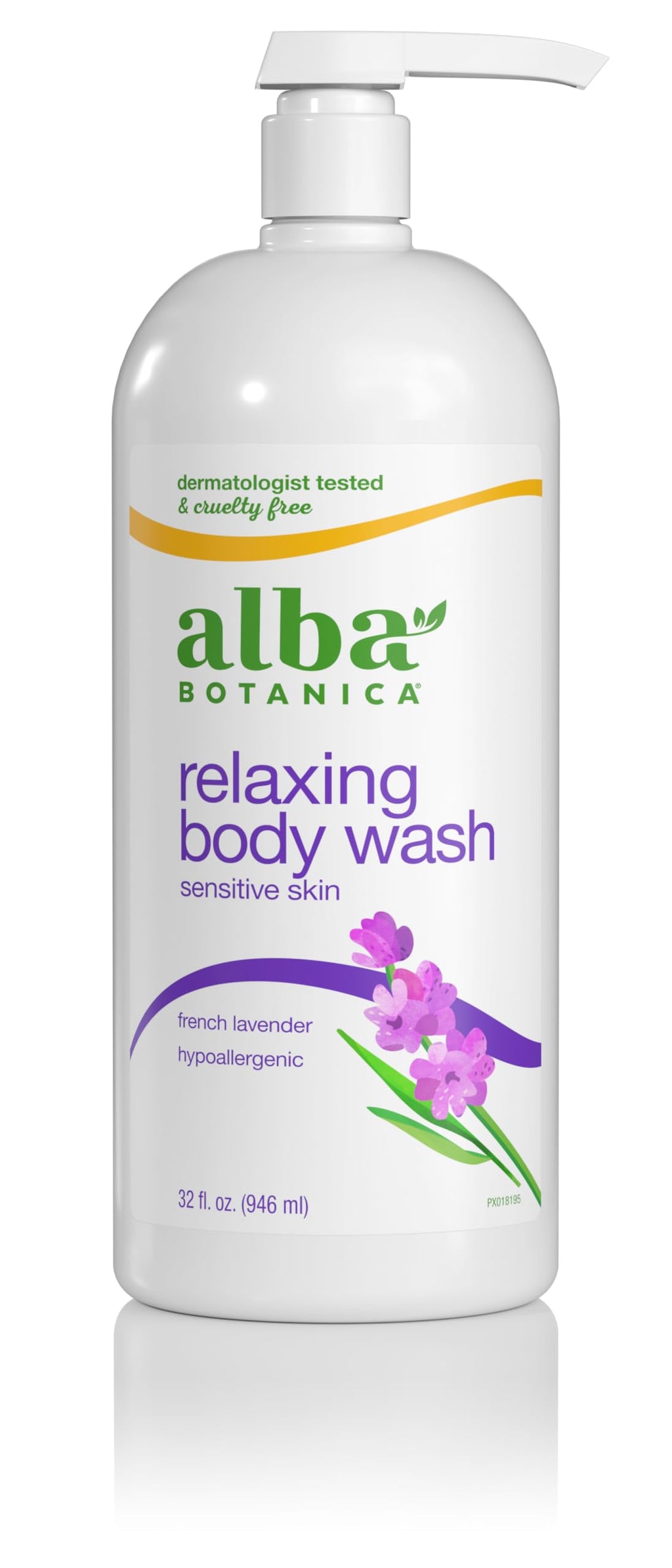 Alba Botanica Very Emollient French Lavender Body Wash – 32 oz