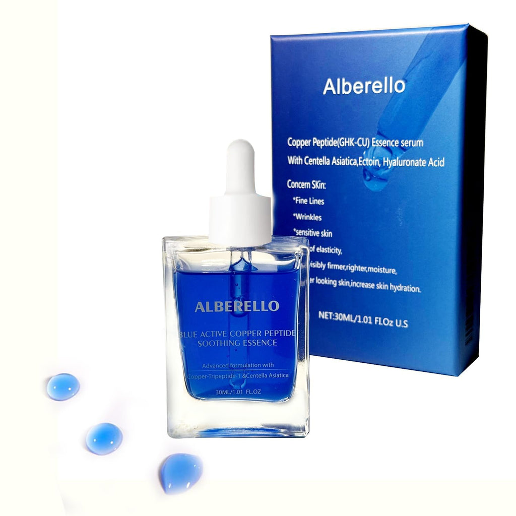 Alberello GHK-Cu Copper Peptides Serum for Face – Anti-Aging & Collagen Support 30ml