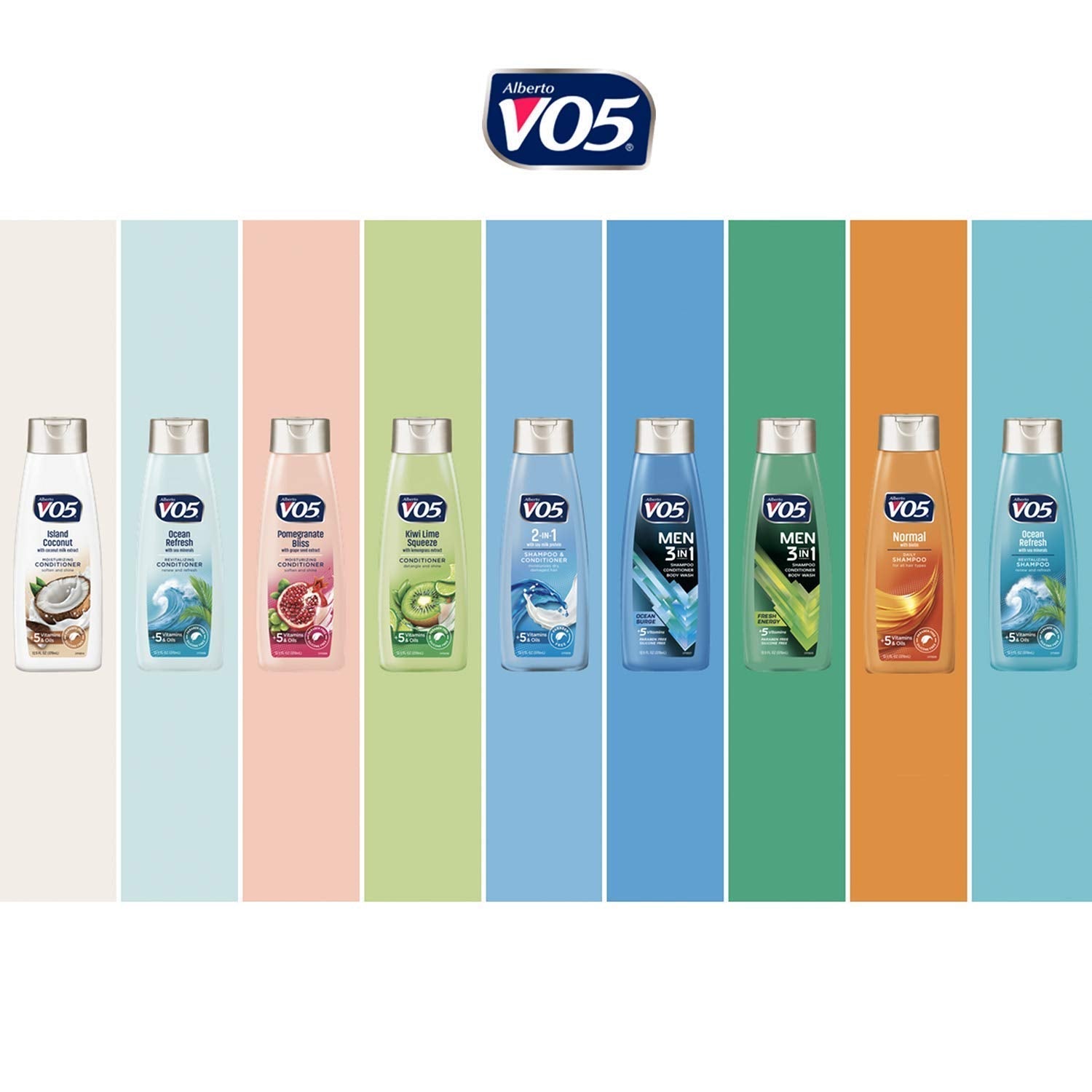 VO5 Herbal Escapes Kiwi Lime Squeeze Clarifying Shampoo – 12.5 oz