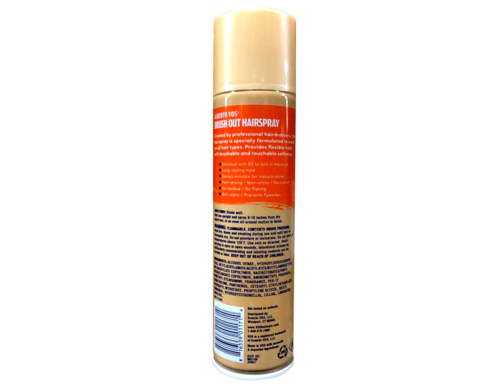 Alberto VO5 Brush Out Hairspray - 8.5 oz Pack of 2 | 24-Hour Flexible Hold