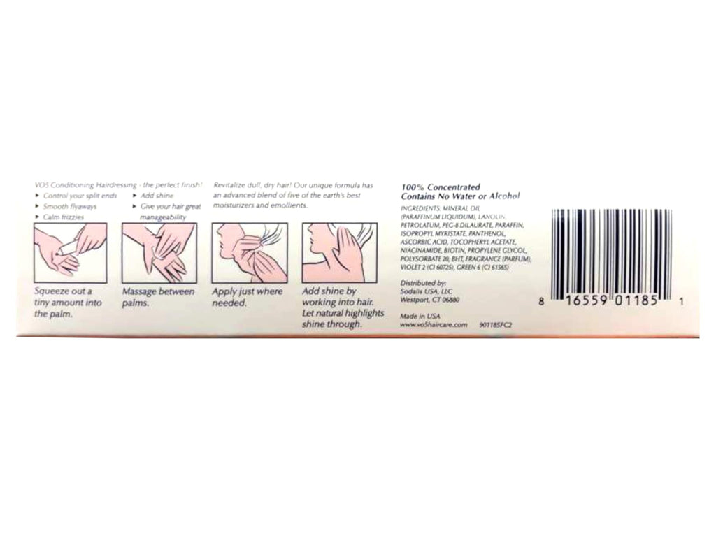 Alberto VO5 Conditioning Hairdressing for Gray/White/Silver Hair – 6x1.5 oz Tubes