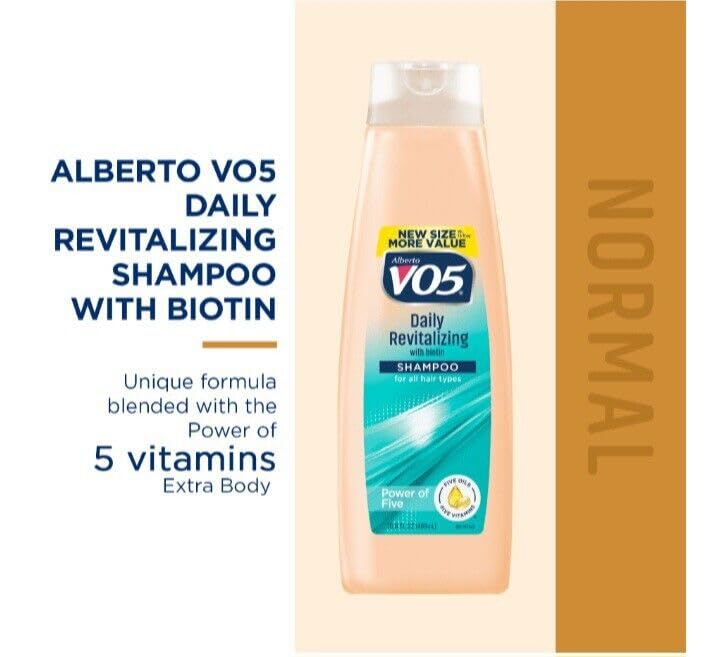 Alberto VO5 Daily Revitalizing Shampoo – 15 oz (Pack of 6)