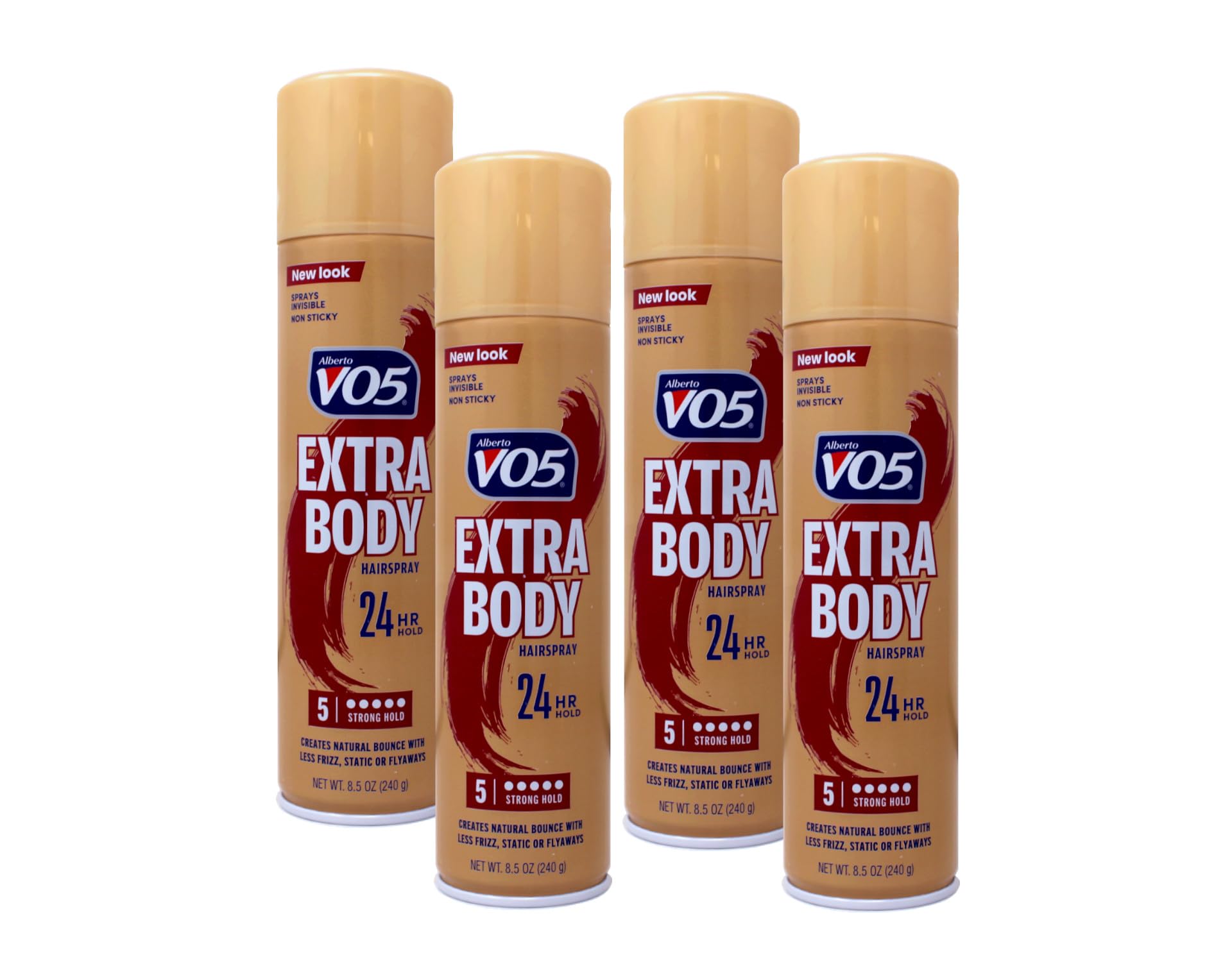 Alberto VO5 Hairspray Extra Body Crystal Clear 8.5 oz Pack of 4
