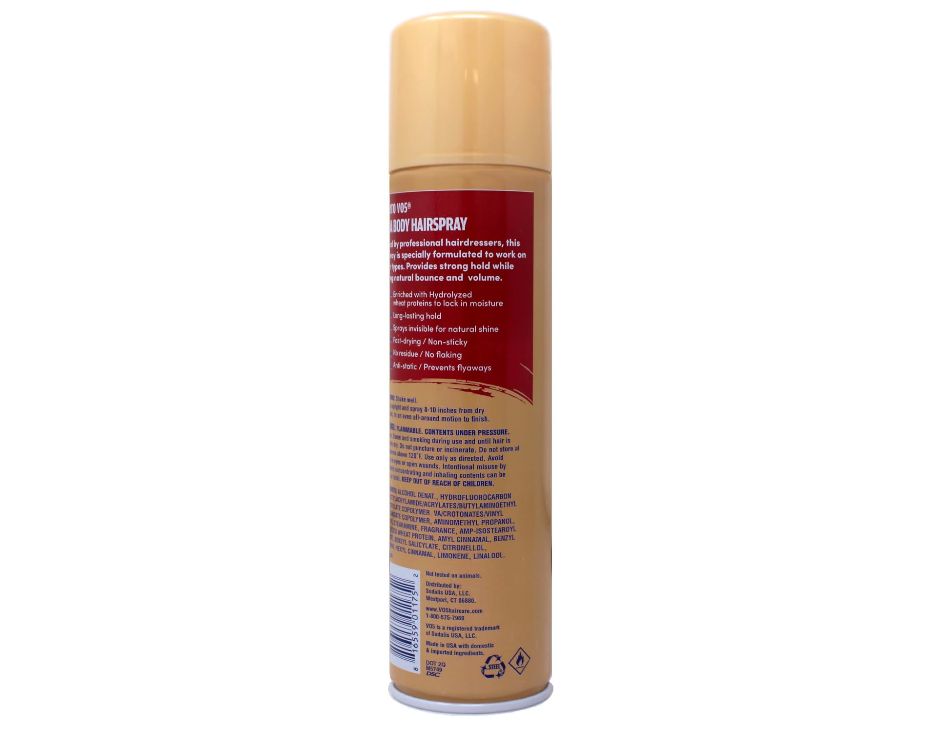 Alberto VO5 Hairspray Extra Body Crystal Clear 8.5 oz Pack of 4