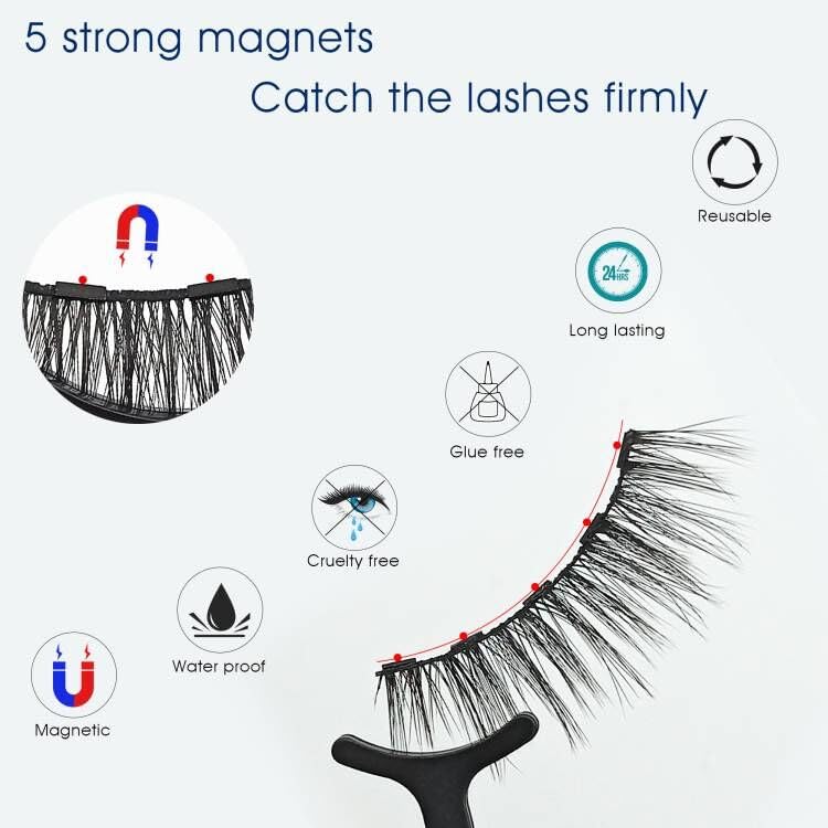 Alcastar+ Magnetic Eyelashes with Eyeliner Kit – Easy, Reusable Mink Lashes