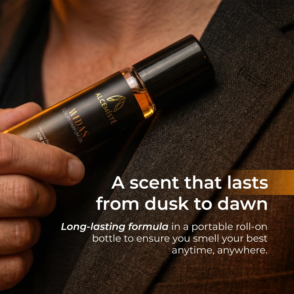 ALCEMÍSTÉ Concentrated Cologne for Men – Long-Lasting Pheromone-Infused Rollerball (0.34 oz)