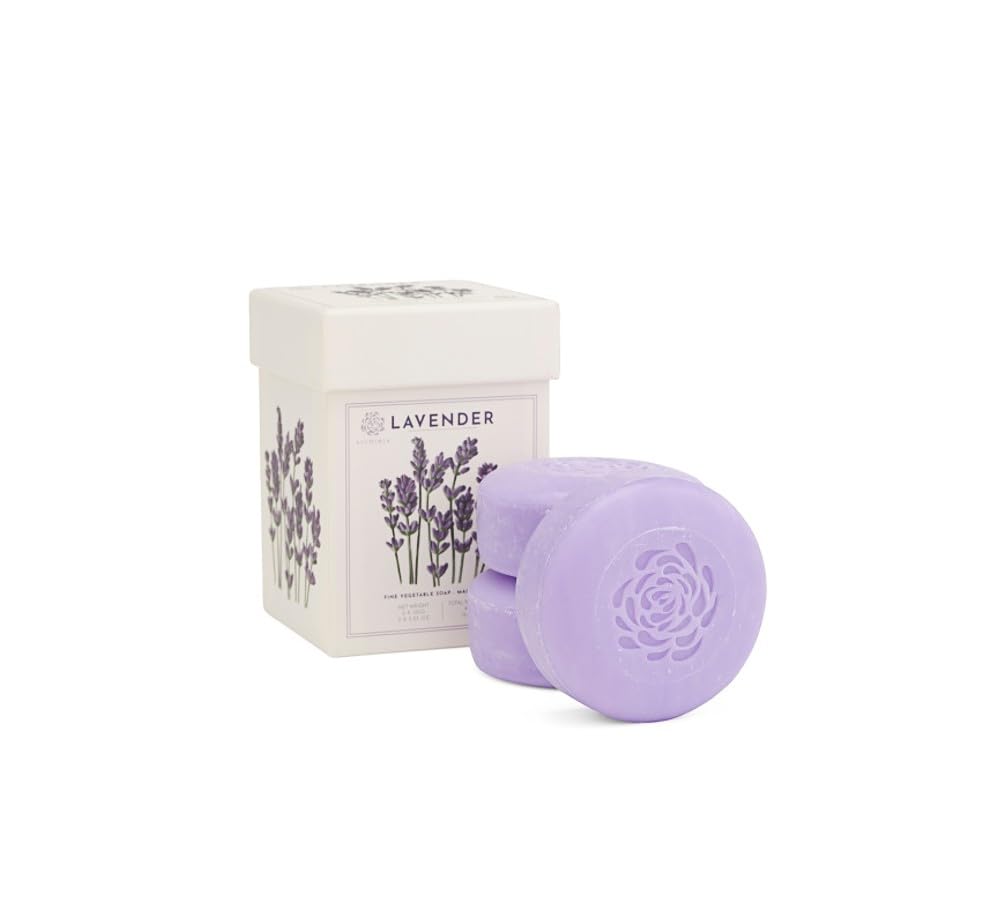 Alchimia Gift Box – 3 x 5.25 oz Luxury Italian Lavender Vegetable Soap Bars