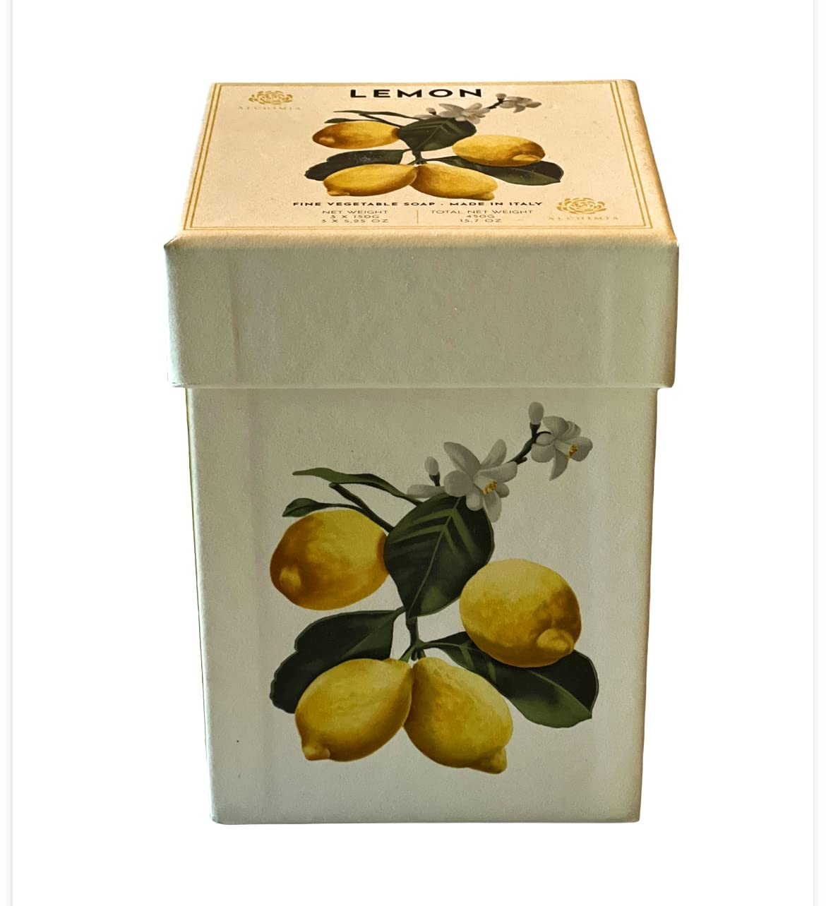 Alchimia Lemon Citron 3pc Boxed Soap Set – 3 x 5.25 Oz