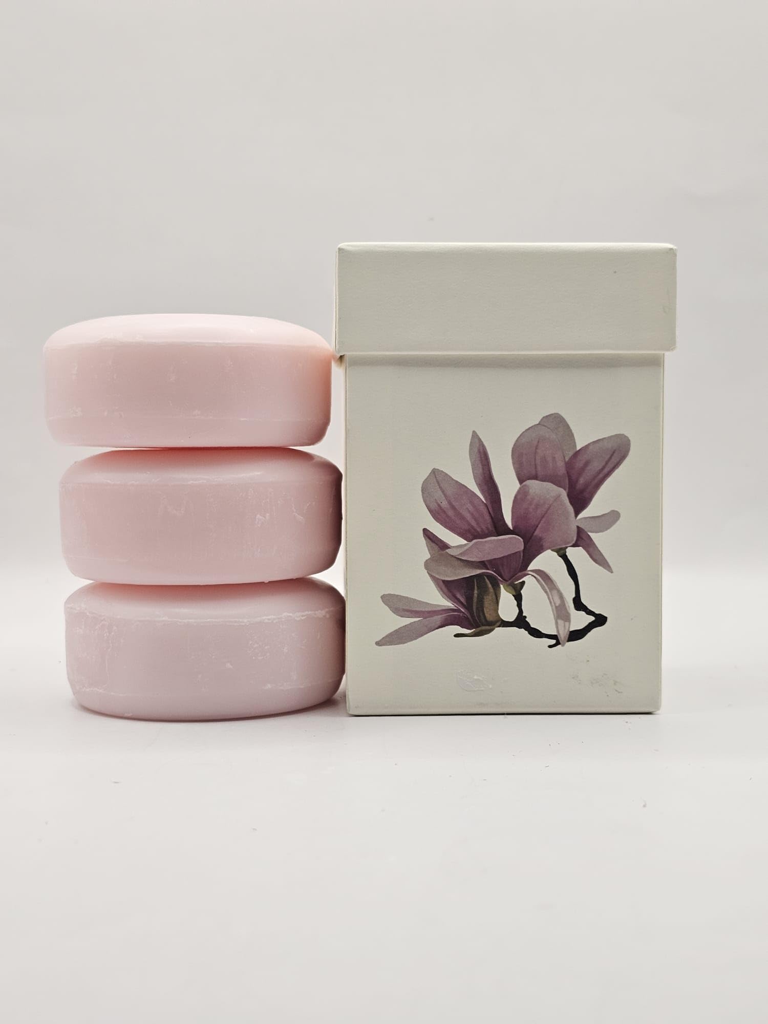 Alchimia Magnolia 3-Pack Soap Gift Box | Italian Vegetable Soap, 450g