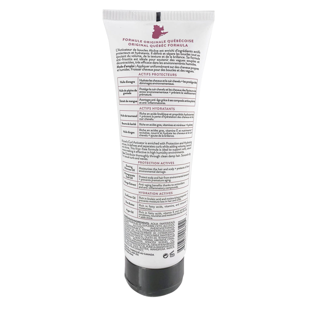 Alcôve Curl Activator for Curly Hair – Argan Oil, Pomegranate Seed & Mango Extract | High Humidity Defining Cream – 250ml
