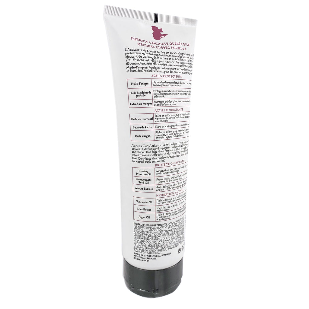 Alcôve Curl Activator for Curly Hair – Argan Oil, Pomegranate Seed & Mango Extract | High Humidity Defining Cream – 250ml
