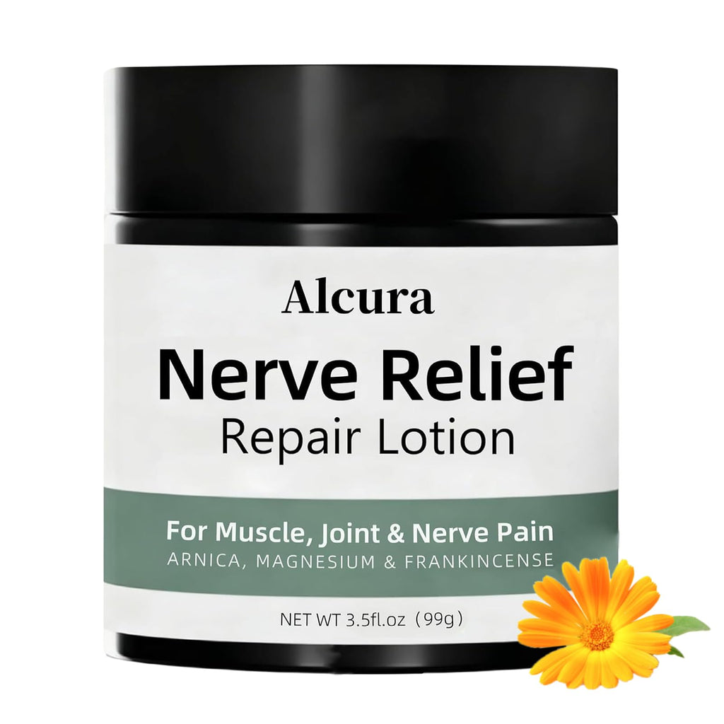 Alcura Nerve Cream with Calendula & Magnesium – Daily Body Nourishment (3.5 oz)