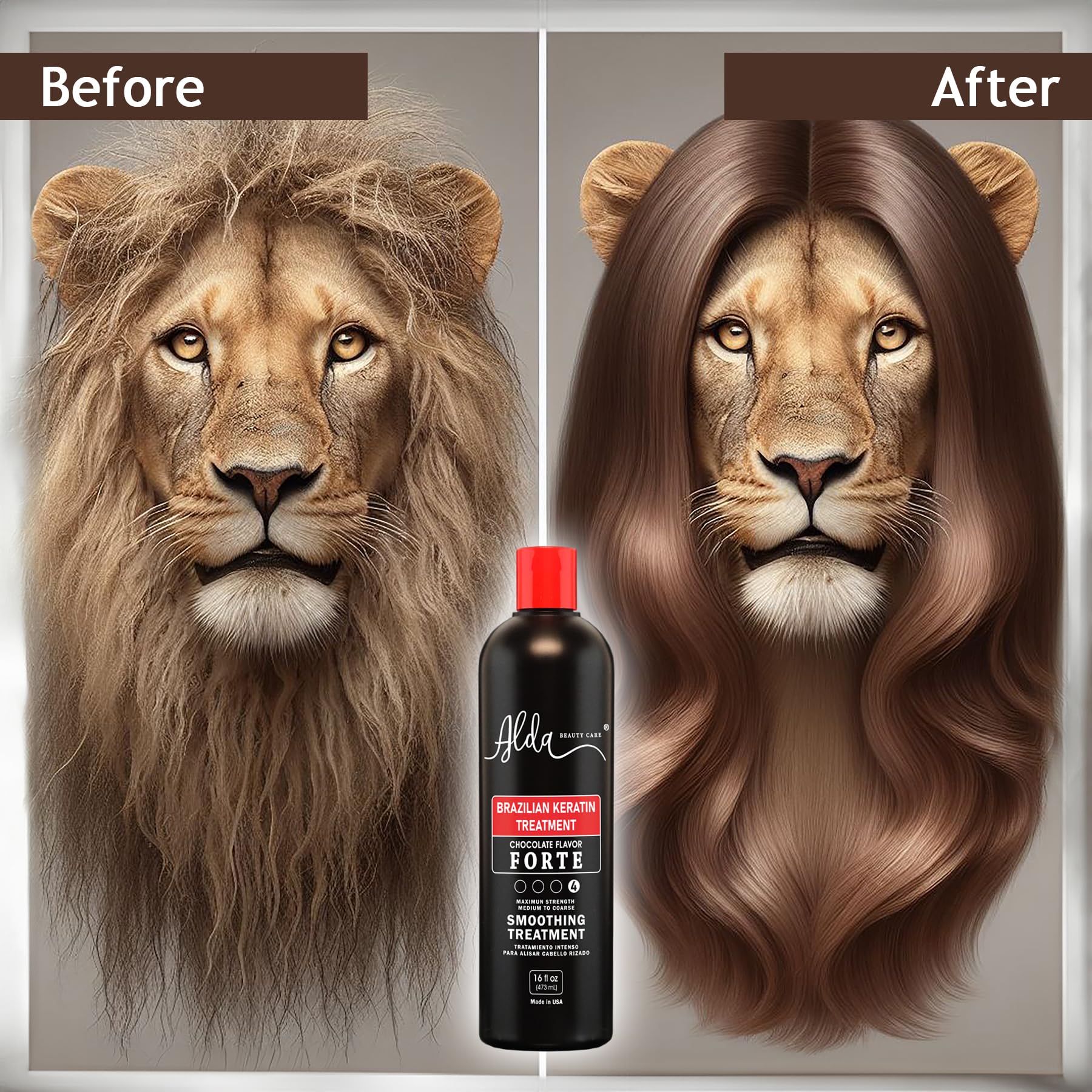 Alda Chocolate Brazilian Keratin Treatment – 16 oz | Smoothing & Frizz Control