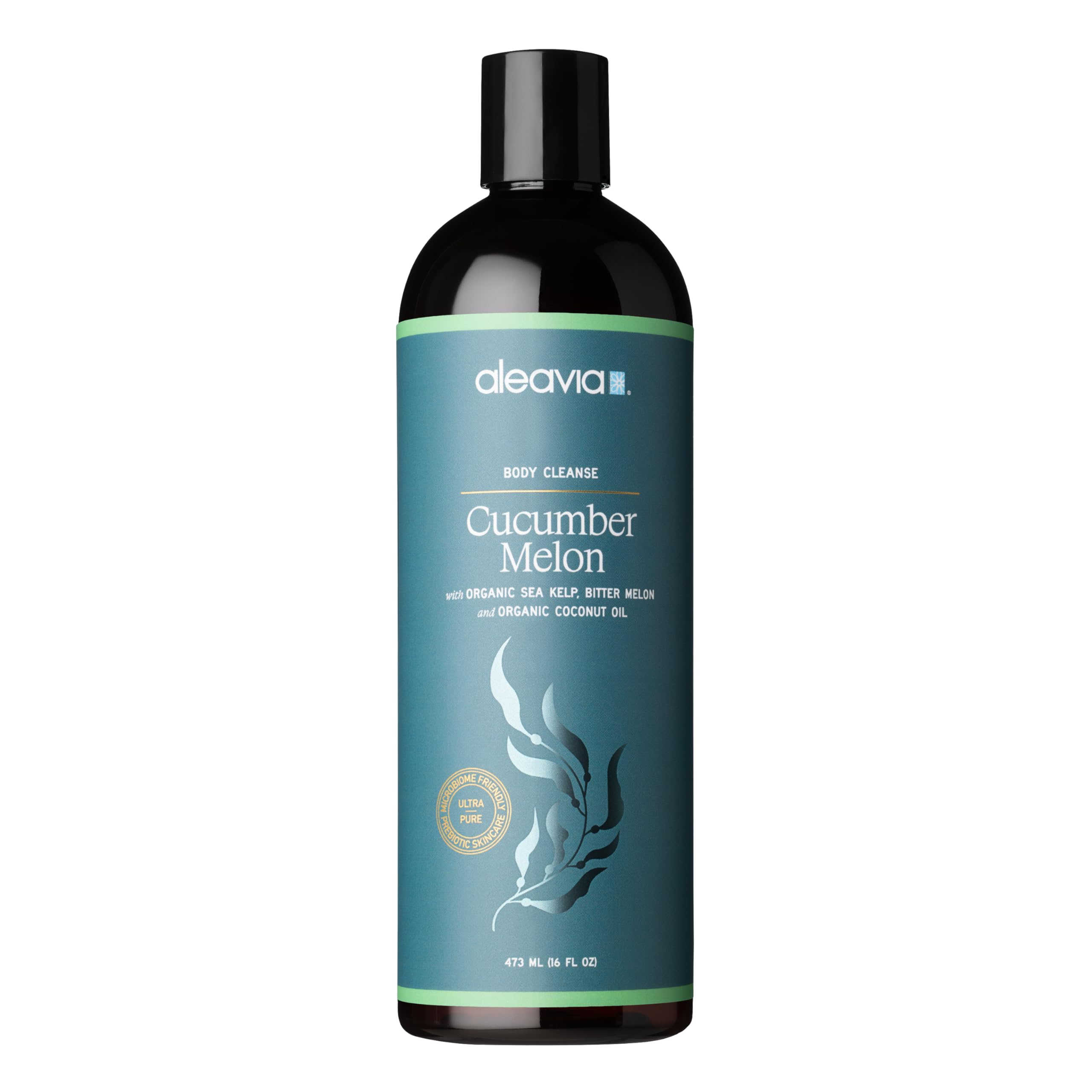 Aleavia Body Cleanse – Organic Prebiotic Body Wash with Cucumber & Bitter Melon – 16 oz