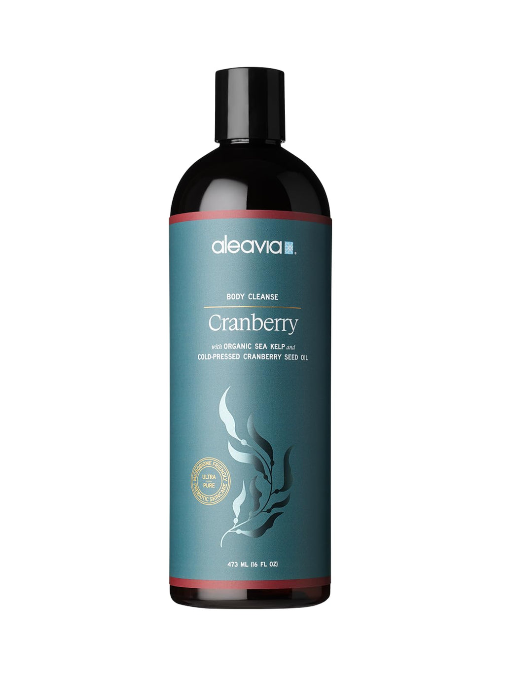 Aleavia Body Cleanse – Organic Prebiotic Body Wash with Cranberry – 16 oz