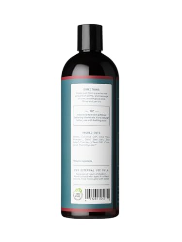 Aleavia Body Cleanse – Organic Prebiotic Body Wash with Cranberry – 16 oz
