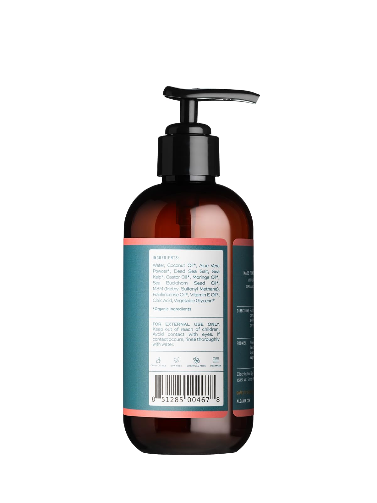Aleavia Purifying Facial Cleanse – Fragrance-Free Organic Prebiotic Vegan Face Wash – 8 oz (New Formula)