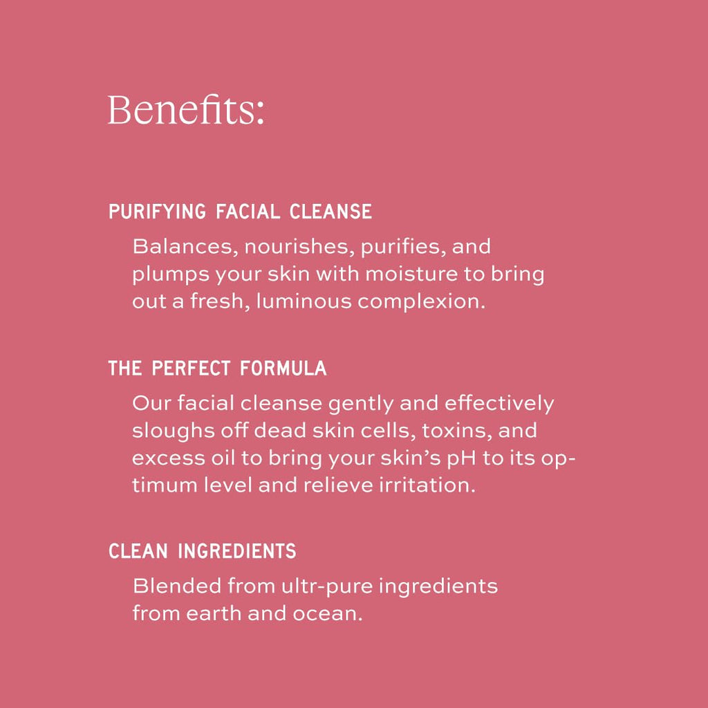 Aleavia Purifying Facial Cleanse – Fragrance-Free Organic Prebiotic Vegan Face Wash – 8 oz (New Formula)