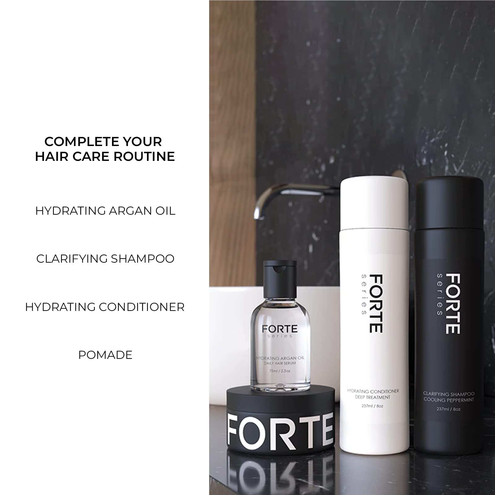 Alex Costa Forte Series Clarifying Shampoo for Men – Hydrating & Build-Up Removal (8 oz)