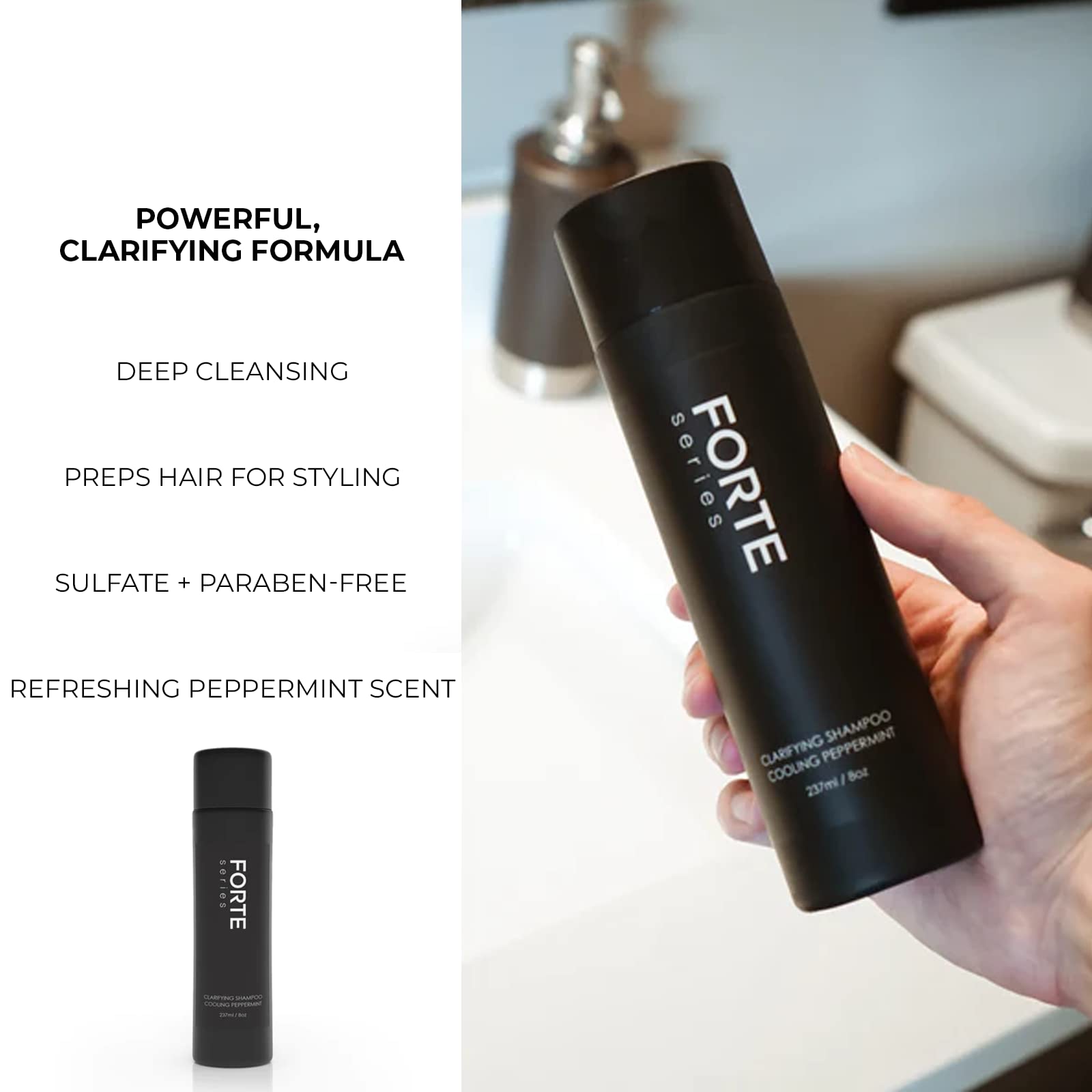 Alex Costa Forte Series Clarifying Shampoo for Men – Hydrating & Build-Up Removal (8 oz)