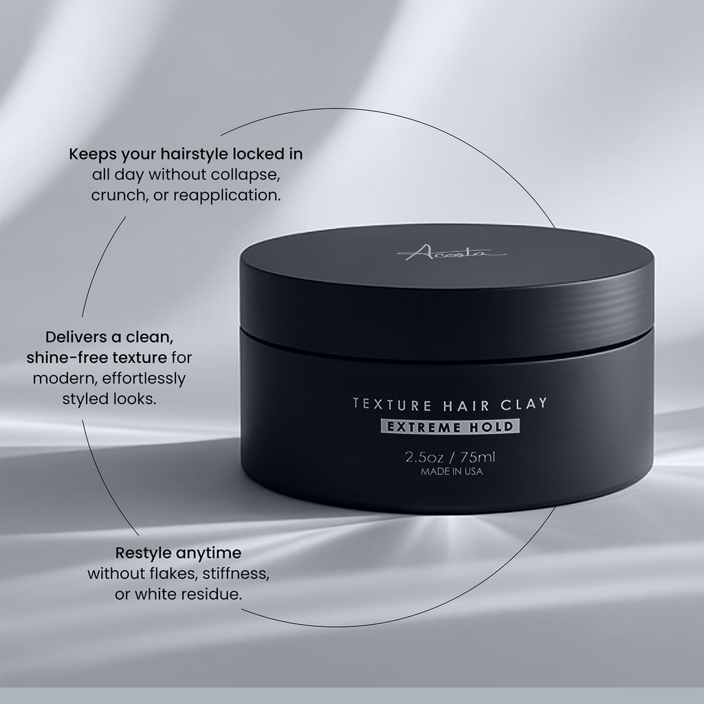 Alex Costa Forte Series Hair Clay for Men | Extreme Hold, Matte Finish, Natural Ingredients