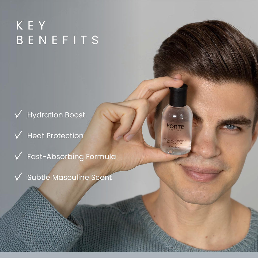Alex Costa Hydrating Argan Oil Daily Hair Serum for Men | Forte Series | Sulfate Free