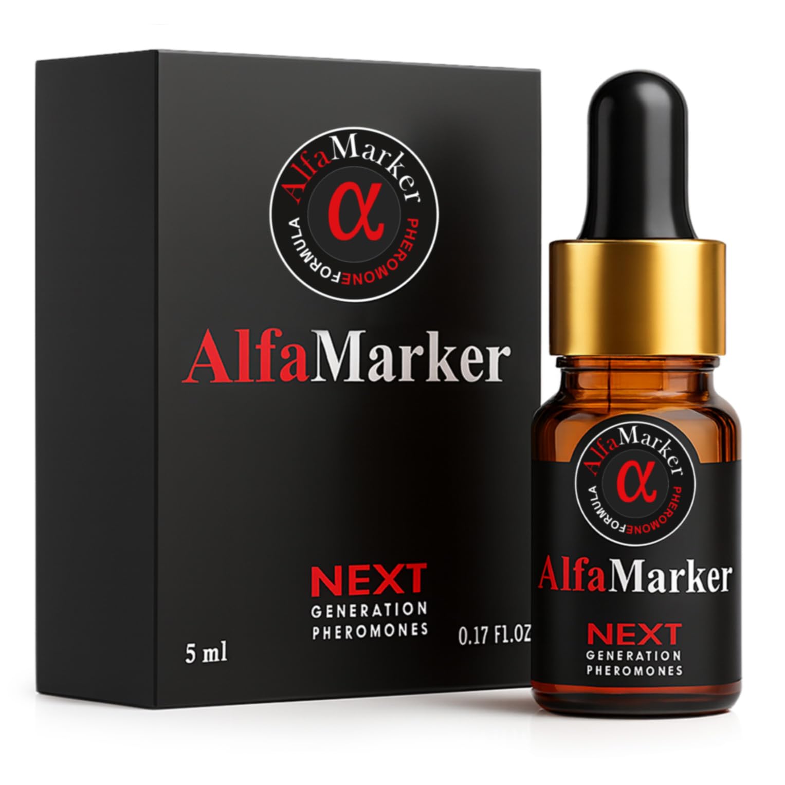 ALFAMARKER Concentrated Pheromone Cologne for Men — Extra-Strength, 5 ml Travel Size