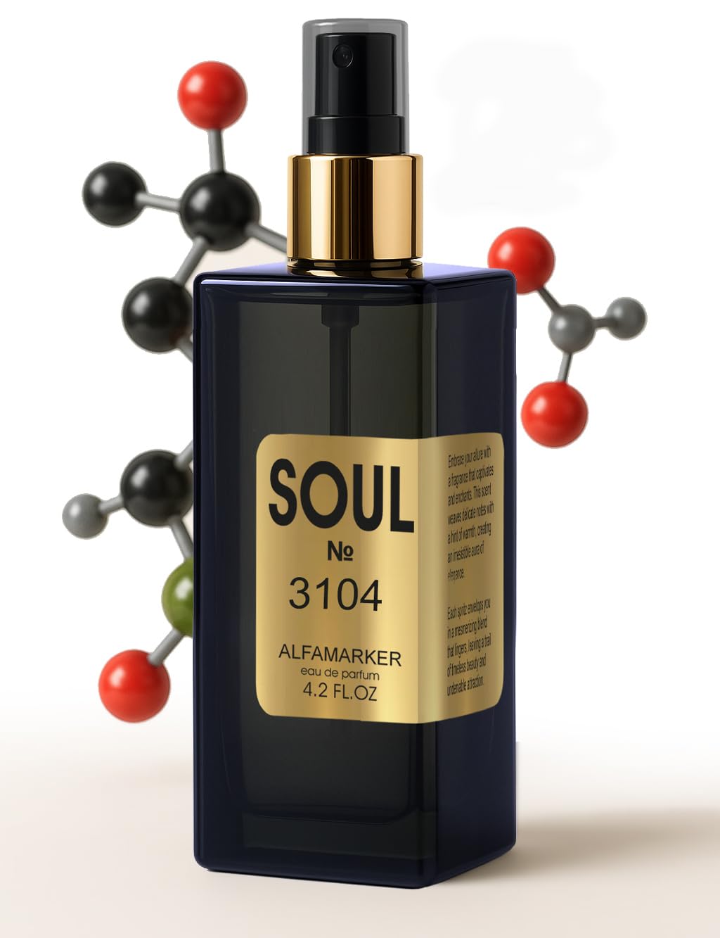 ALFAMARKER Soul №3104 Central Molecule – Unisex Long-Lasting Oriental Eau de Parfum 120 ml