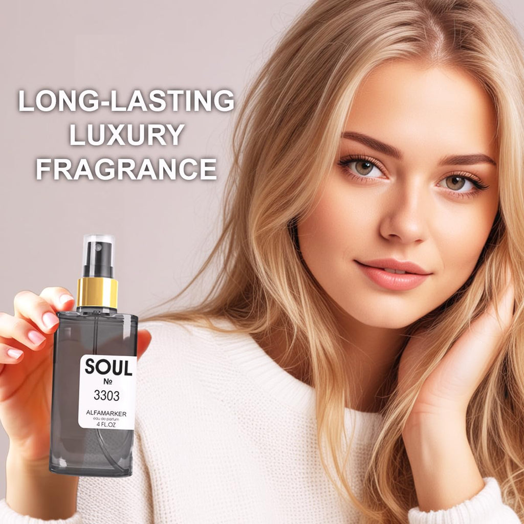 ALFAMARKER Soul №3104 Central Molecule – Unisex Long-Lasting Oriental Eau de Parfum 120 ml