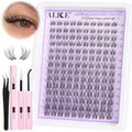 ALICE Lash Clusters Kit – Natural Wispy Extensions, 140pcs, 8-16mm
