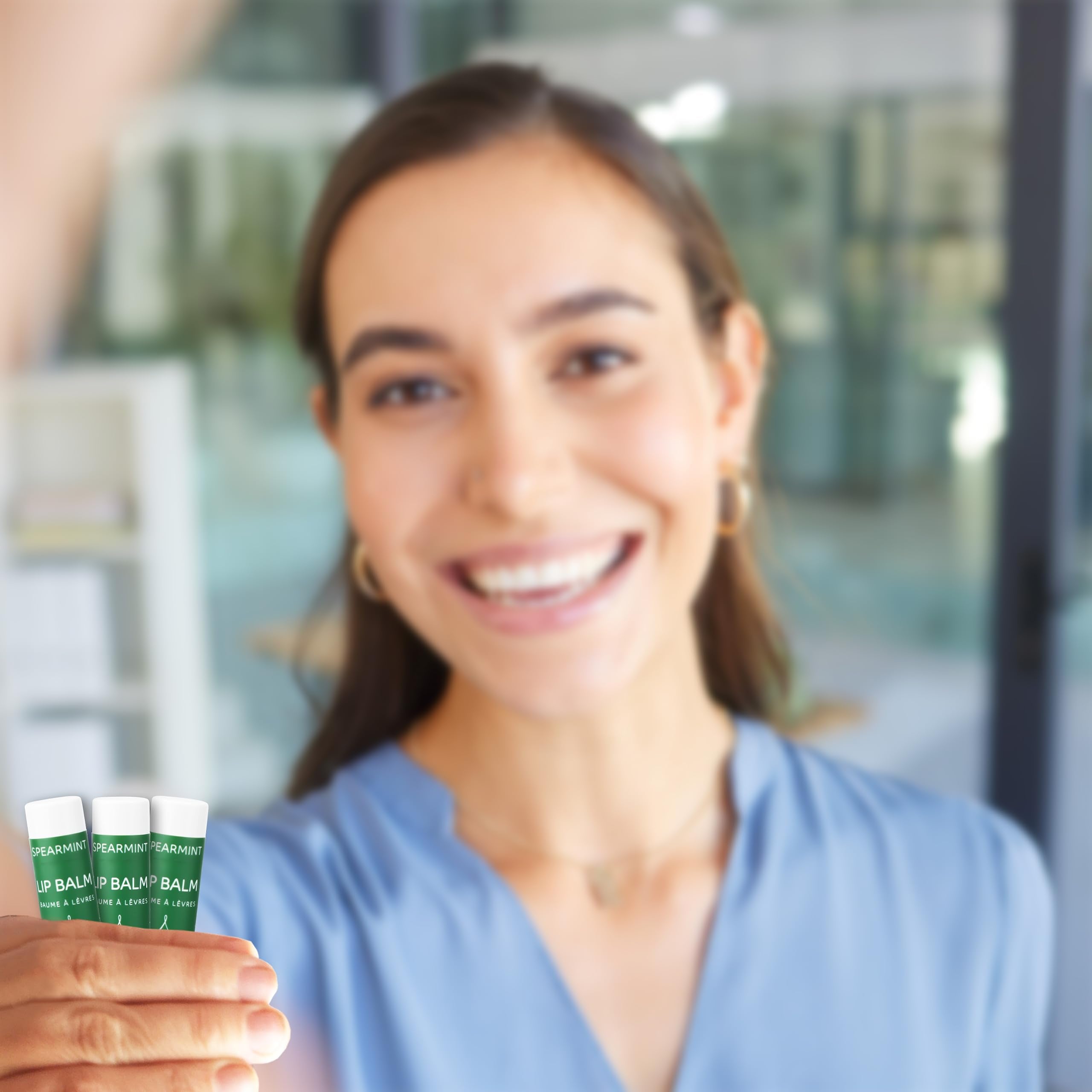 ALIDA PURE Spearmint Lip Balm Collection – Vegan, Beeswax-Free, 3-Tube Set with Organic Jojoba & Avocado Oils