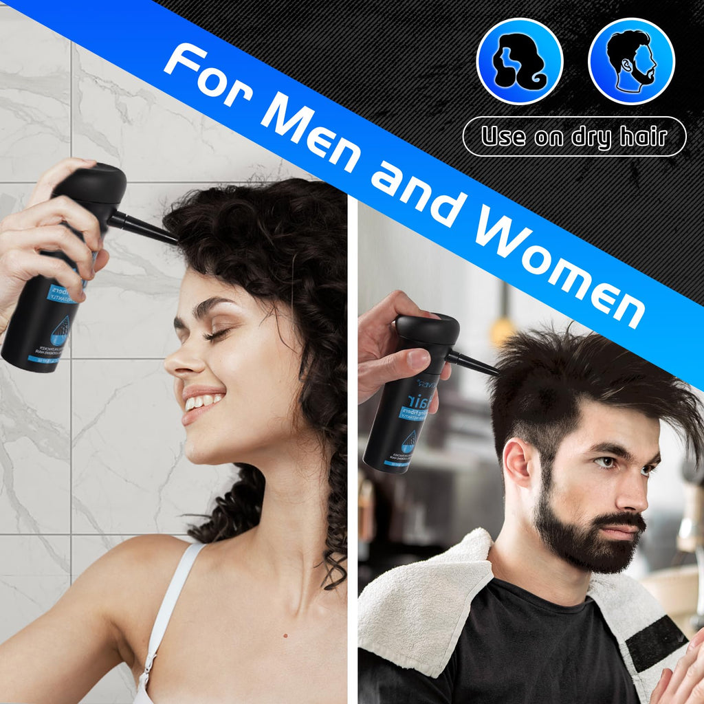ALIVER Hair Fibers for Thinning Hair – Instant Fuller Look for Women & Men, Black, 27.5 g