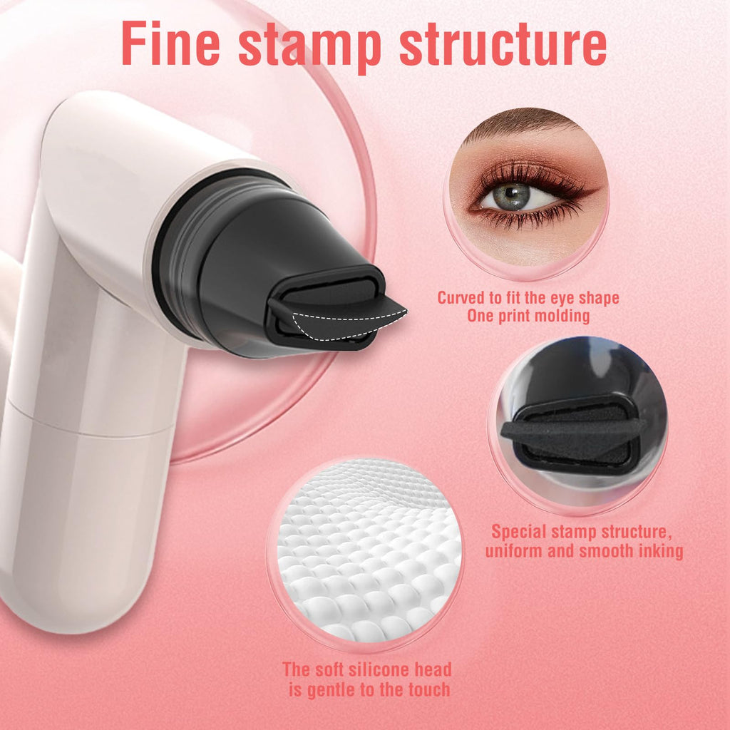 Eyeliner Stamp Gel Eyeliner Set – Double-Ended Winged Stamp, Foldable, Waterproof & Smudge-Proof for Beginners