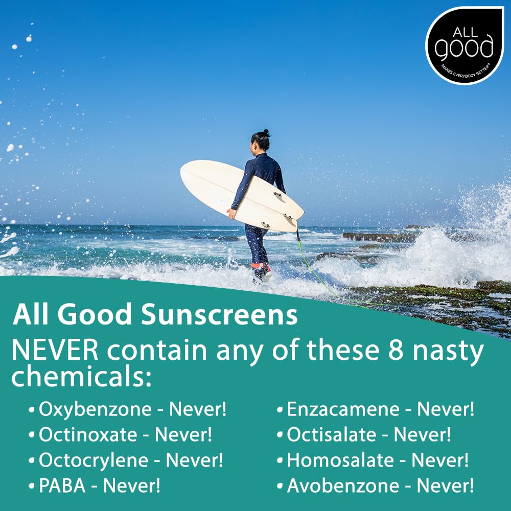All Good Anti-Aging Daily Mineral Sunscreen SPF 50 | Hyaluronic Acid, Niacinamide, Calendula | 1oz