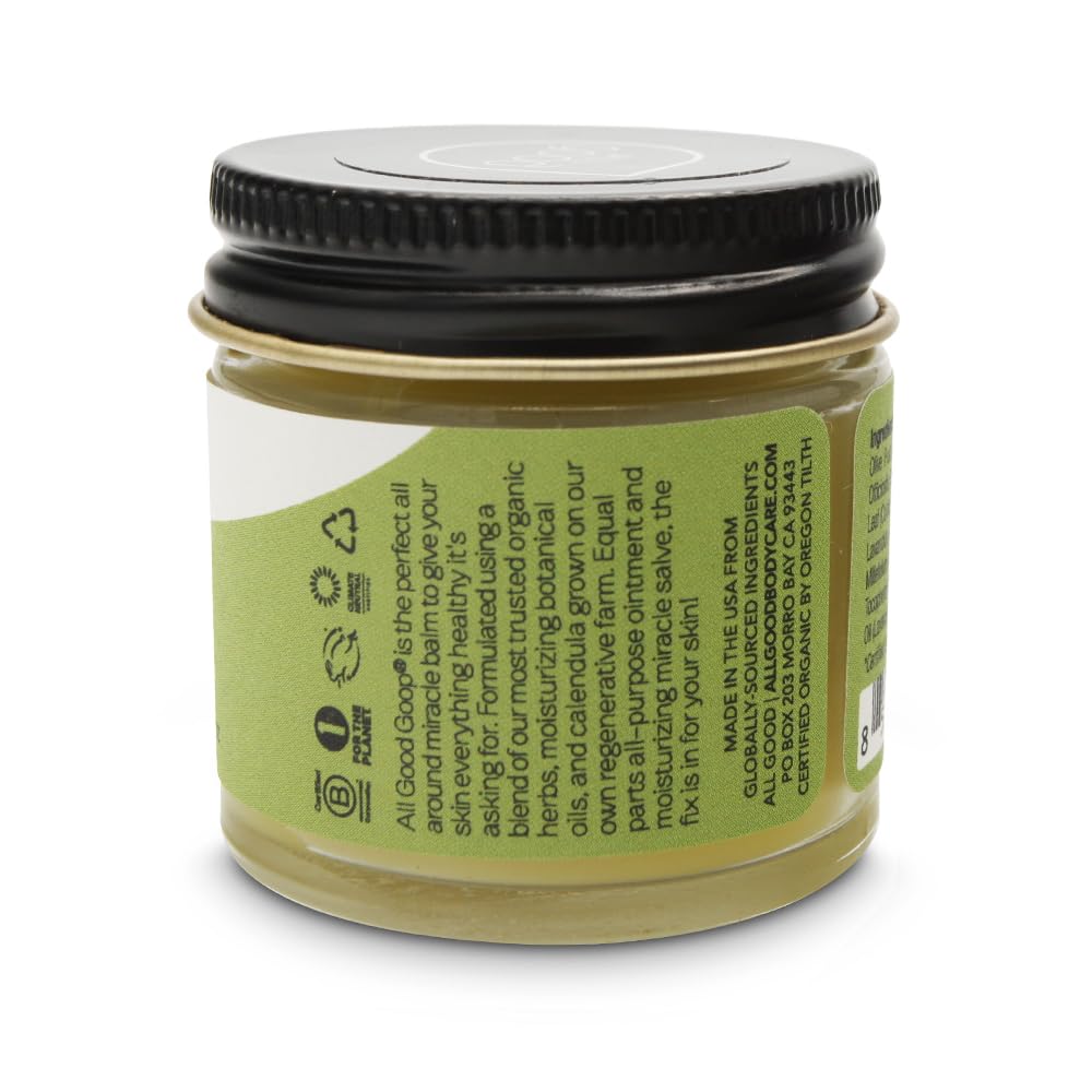 All Good Goop Recovery Balm – Organic Skin Care Ointment with Calendula, Lavender & Beeswax | 1 oz