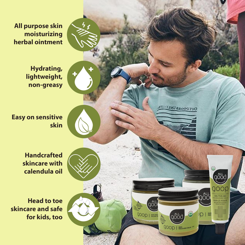 All Good Goop Recovery Balm – Organic Skin Care Ointment with Calendula, Lavender & Beeswax | 1 oz