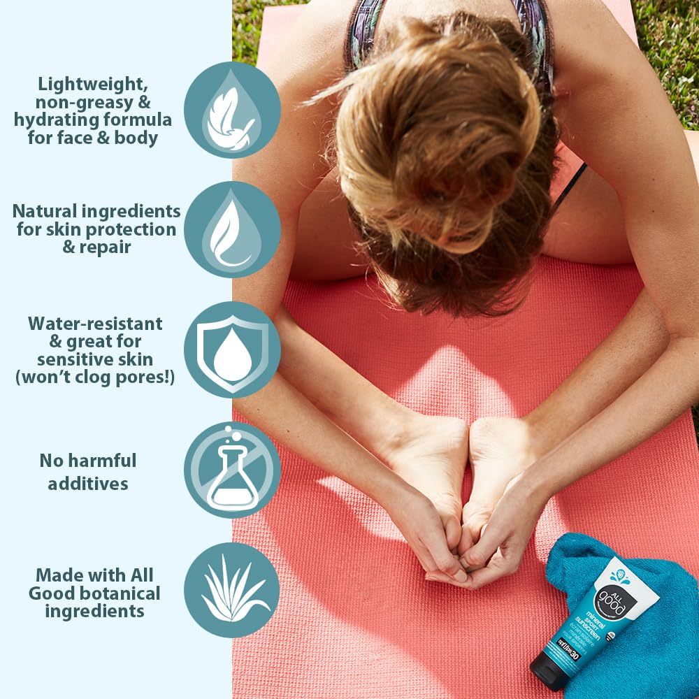 All Good Sport Sunscreen Pack – SPF 50 Butter Sticks & SPF 30 Lotion | Reef Safe, Water Resistant