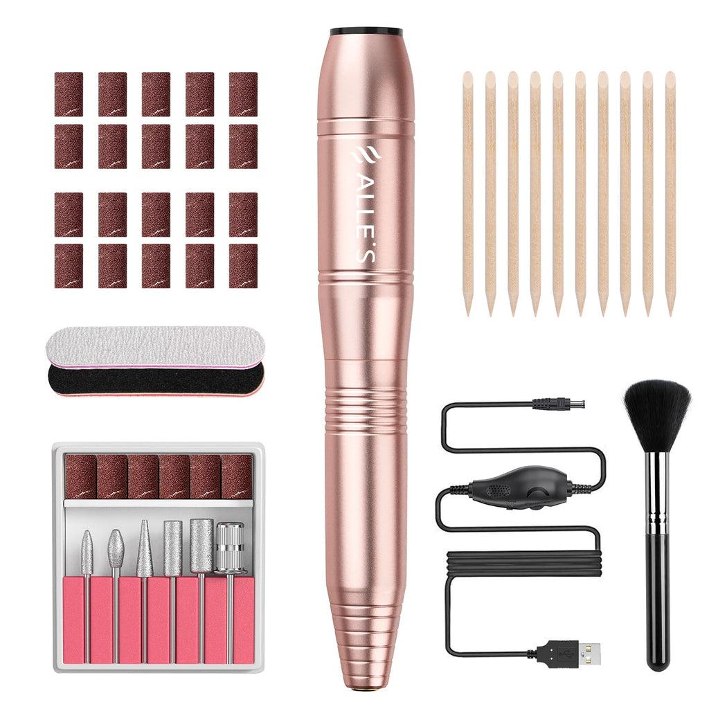 ALLE'S 20000RPM Nail Drill Kit — Portable Efile for Acrylic & Gel Nails